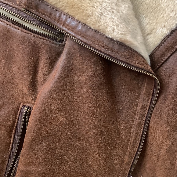 Rabbit fur genuine leather jacket - Picture 5 of 7